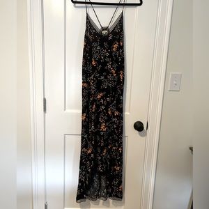 Black Floral High Low Zadig & Voltaire Dress, NWT!!